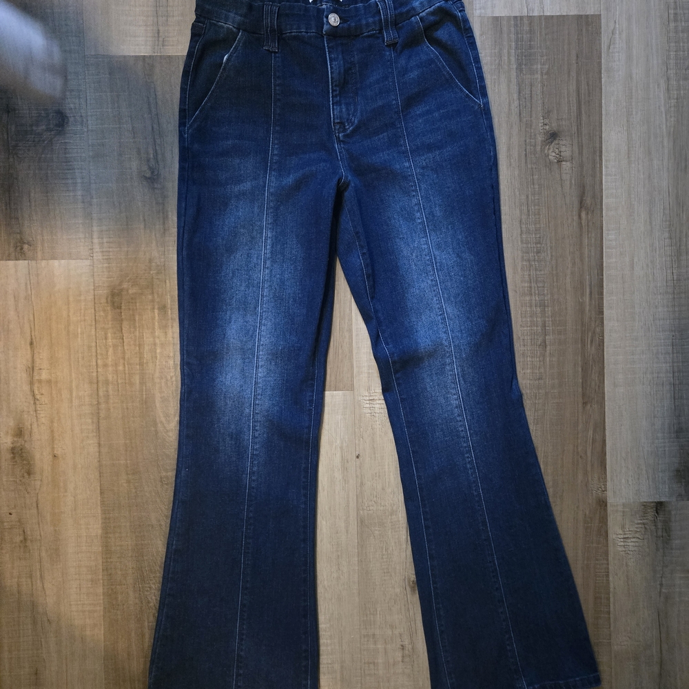 Nicole Miller Dark Blue Flare Jeans